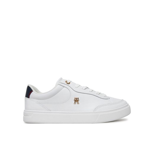 Tommy Hilfiger Sneakersy Essential Chic Court Sneaker FW0FW08579 Biały ze sklepu MODIVO w kategorii Buty sportowe damskie - zdjęcie 182664488