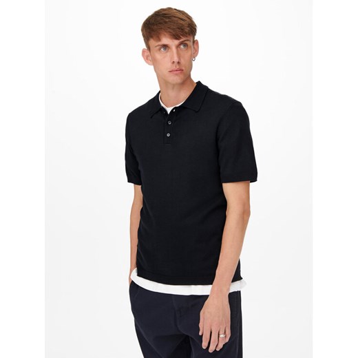 Only & Sons Polo Wyler 22022219 Granatowy Regular Fit ze sklepu MODIVO w kategorii T-shirty męskie - zdjęcie 182664555