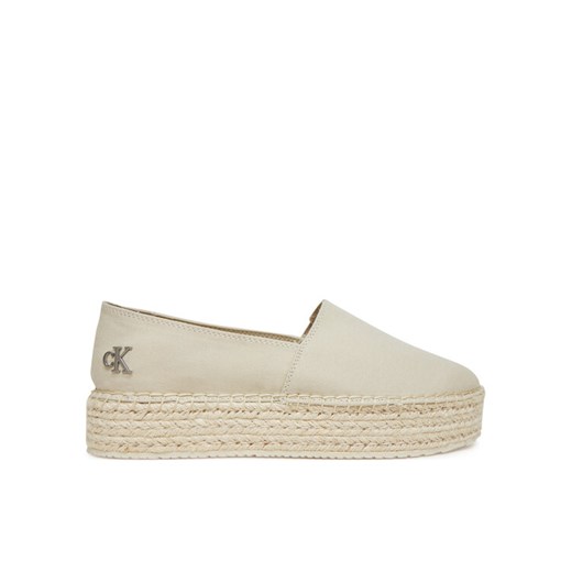 Calvin Klein Jeans Espadryle Flatform Esdparille Mg/Hdw YW0YW01737 Écru 39 MODIVO