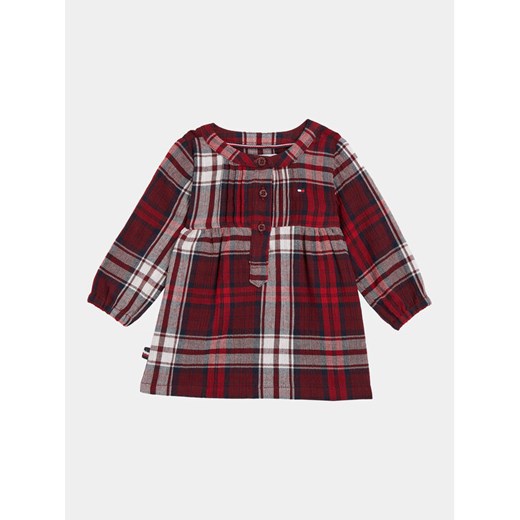 Tommy Hilfiger Sukienka codzienna KN0KN01717 Czerwony Regular Fit ze sklepu MODIVO w kategorii Sukienki niemowlęce - zdjęcie 182664628