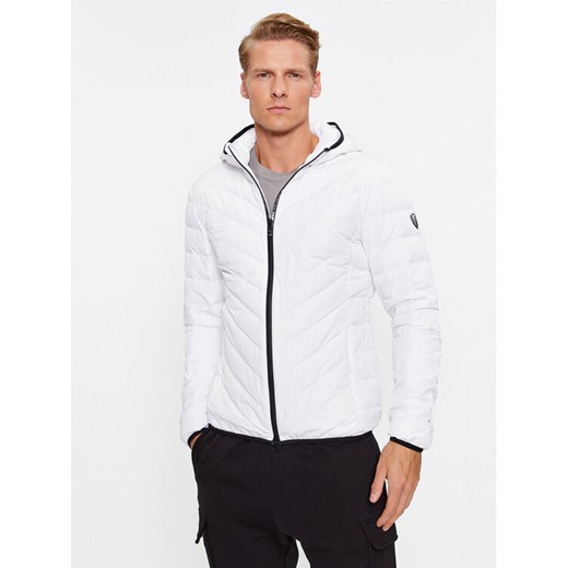 EA7 Emporio Armani Kurtka puchowa 8NPB14 PNE1Z 1100 Biały Regular Fit ze sklepu MODIVO w kategorii Kurtki męskie - zdjęcie 182664668