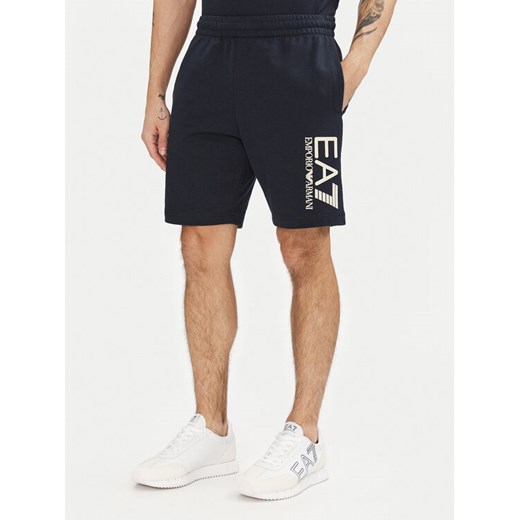 EA7 Emporio Armani Szorty sportowe 7M000232 AF13512 MB122 Granatowy Regular Fit ze sklepu MODIVO w kategorii Spodenki męskie - zdjęcie 182664758