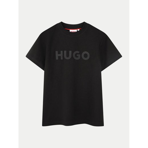 HUGO T-Shirt G00333 D Czarny Regular Fit 14Y MODIVO