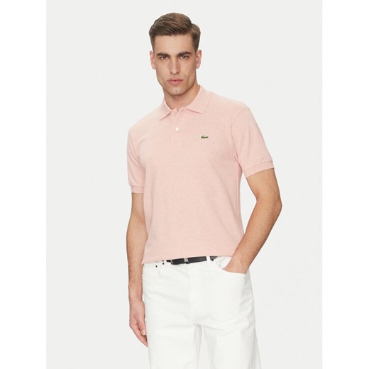 Lacoste Polo L1264 Różowy Classic Fit ze sklepu MODIVO w kategorii T-shirty męskie - zdjęcie 182664827