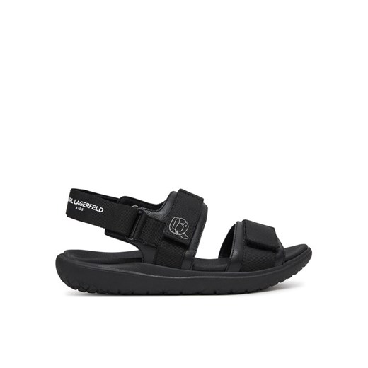 Karl Lagerfeld Kids Sandały Z30382 S Czarny ze sklepu MODIVO w kategorii Sandały dziecięce - zdjęcie 182664837
