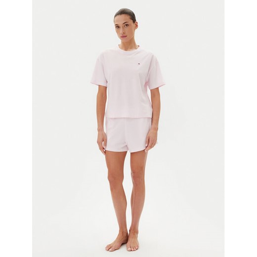 Tommy Hilfiger Piżama UW0UW05912 Różowy Regular Fit ze sklepu MODIVO w kategorii Piżamy damskie - zdjęcie 182664866