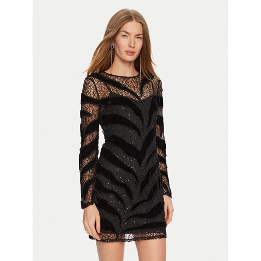 Marciano Guess Sukienka koktajlowa 4BGK93 6279A Czarny Regular Fit ze sklepu MODIVO w kategorii Sukienki - zdjęcie 182664879
