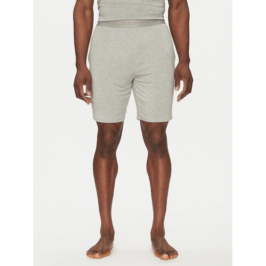 Calvin Klein Underwear Szorty piżamowe LV00NM2824 Szary Regular Fit ze sklepu MODIVO w kategorii Piżamy męskie - zdjęcie 182664897