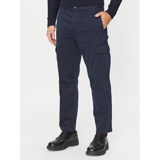Boss Spodnie materiałowe Sisla-5-Cargo 50501614 Granatowy Regular Fit ze sklepu MODIVO w kategorii Spodnie męskie - zdjęcie 182664946