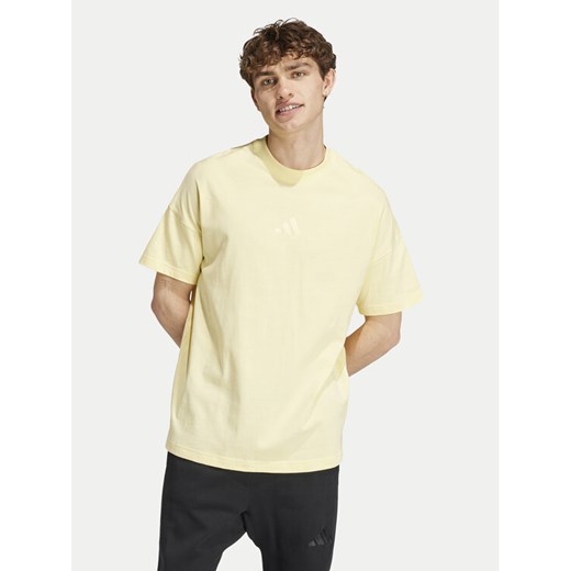 adidas T-Shirt ALL SZN IY4141 Żółty Loose Fit S MODIVO