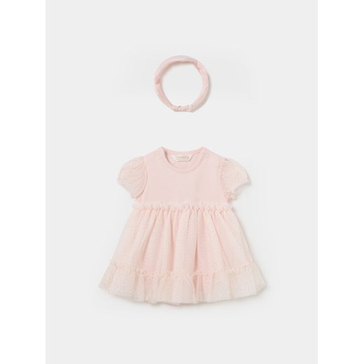 Mayoral Sukienka elegancka 1629 Różowy Regular Fit ze sklepu MODIVO w kategorii Sukienki niemowlęce - zdjęcie 182664979