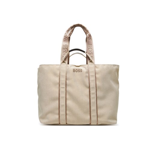 BOSS Torebka Palmah 50546461 Biały ze sklepu MODIVO w kategorii Torby Shopper bag - zdjęcie 182665018