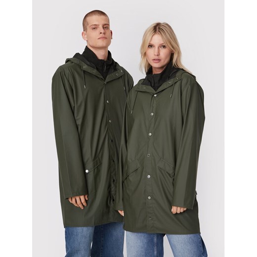 Rains Kurtka przeciwdeszczowa Unisex 12020 Zielony Regular Fit ze sklepu MODIVO w kategorii Kurtki męskie - zdjęcie 182665039