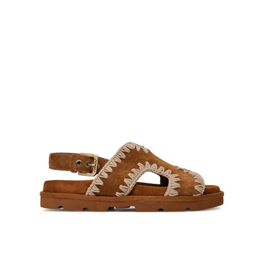 Mou Sandały Low bio sandal MU.SW631006A Brązowy ze sklepu MODIVO w kategorii Sandały damskie - zdjęcie 182665066