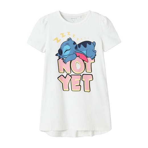 NAME IT Koszula nocna Stitch 13242966 Biały Regular Fit ze sklepu MODIVO w kategorii Piżamy dziecięce - zdjęcie 182665178