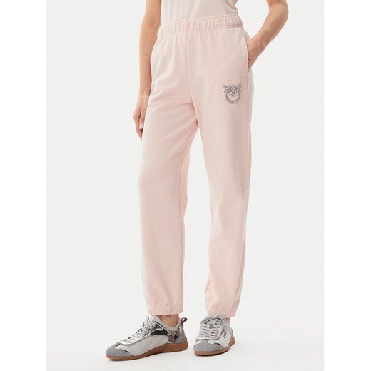 PINKO Spodnie dresowe Plumcake 104790 A2G8 Różowy Regular Fit ze sklepu MODIVO w kategorii Spodnie damskie - zdjęcie 182665179