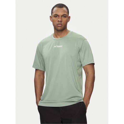 adidas Koszulka techniczna Terrex Multi IP4781 Zielony Regular Fit ze sklepu MODIVO w kategorii T-shirty męskie - zdjęcie 182665196