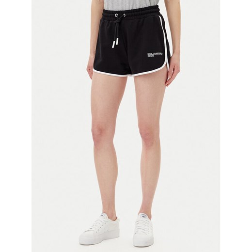 KARL LAGERFELD Szorty sportowe A2W10095 Czarny Regular Fit ze sklepu MODIVO w kategorii Szorty - zdjęcie 182665276