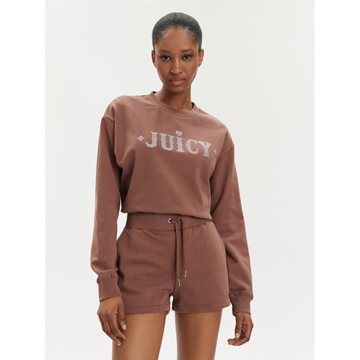 Juicy Couture Bluza Cristabelle Rodeo JCBAS223824 Brązowy Regular Fit ze sklepu MODIVO w kategorii Bluzy damskie - zdjęcie 182665328