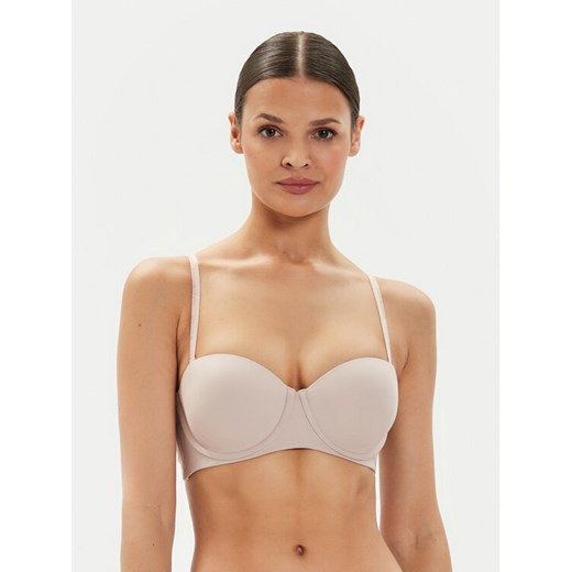 Tommy Hilfiger Biustonosz bardotka UW0UW05378 Beżowy ze sklepu MODIVO w kategorii Biustonosze - zdjęcie 182665356