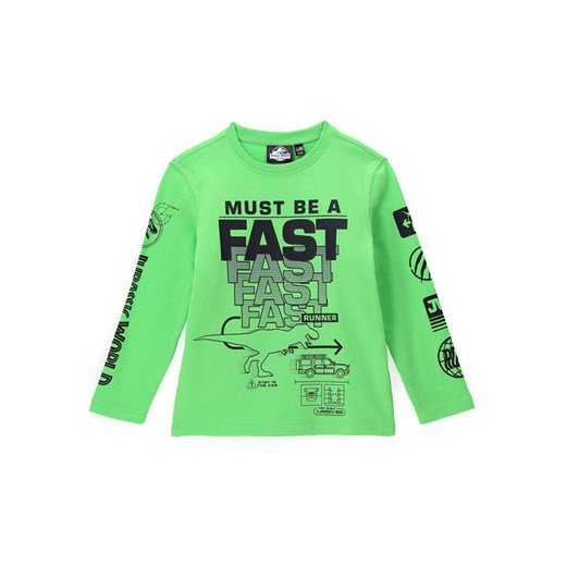 Original Marines Longsleeve JURASSIC WORLD DCAV2628B Zielony Regular Fit ze sklepu MODIVO w kategorii T-shirty chłopięce - zdjęcie 182665375