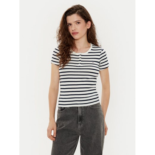 Tommy Jeans T-Shirt DW0DW19502 Kolorowy Slim Fit ze sklepu MODIVO w kategorii Bluzki damskie - zdjęcie 182665439