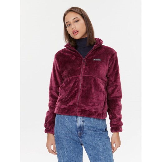 Columbia Polar Fireside™ FZ Jacket Czerwony Regular Fit ze sklepu MODIVO w kategorii Bluzy damskie - zdjęcie 182665496