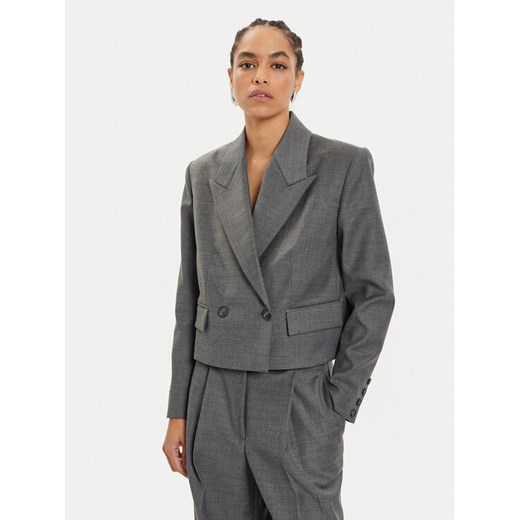 IVY OAK Marynarka Jenny IO119105 Szary Loose Fit ze sklepu MODIVO w kategorii Marynarki damskie - zdjęcie 182665529