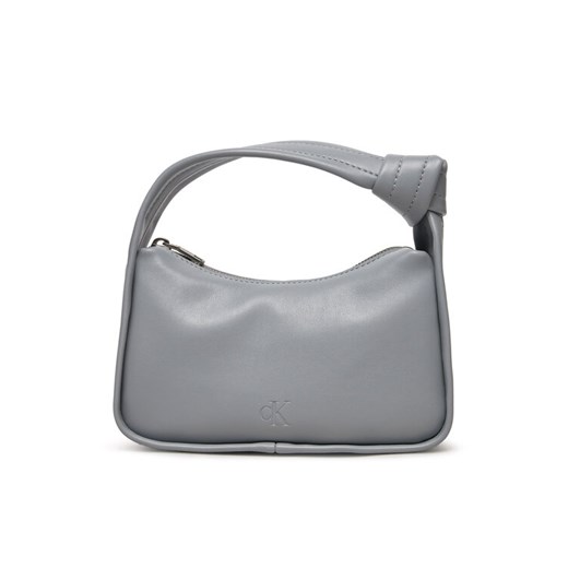 Calvin Klein Jeans Torebka Knotted Mini Block20 K60K612372 Szary ze sklepu MODIVO w kategorii Torebki damskie - zdjęcie 182665537