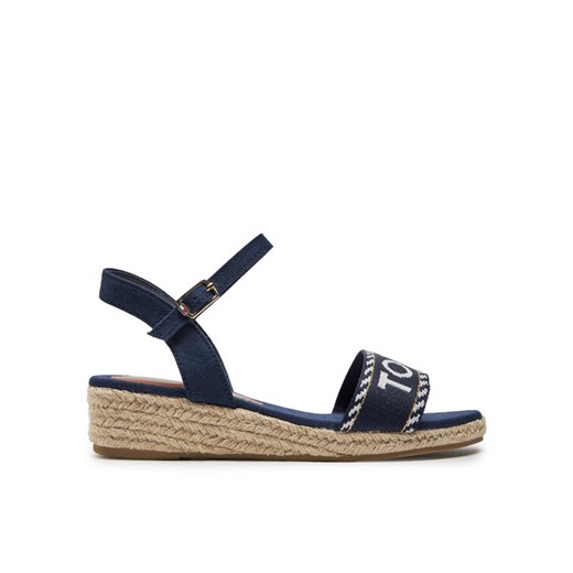 Tommy Hilfiger Espadryle Rope Wedge Sandal T3A7-33287-0890 Granatowy ze sklepu MODIVO w kategorii Espadryle damskie - zdjęcie 182665647