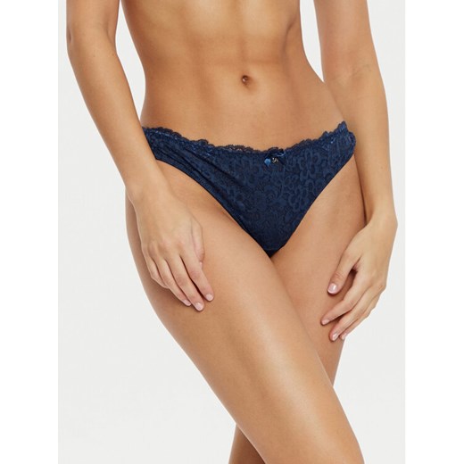Hunkemöller Stringi Marine 206319 Granatowy ze sklepu MODIVO w kategorii Majtki damskie - zdjęcie 182665657