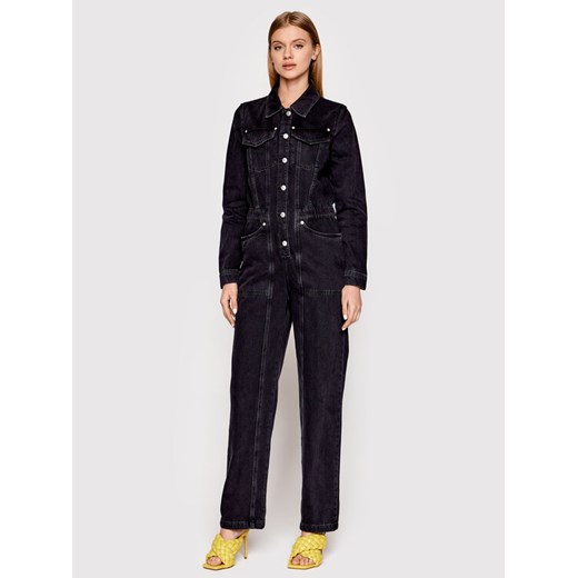 The Kooples Kombinezon FCOM24000J Czarny Regular Fit ze sklepu MODIVO w kategorii Kombinezony damskie - zdjęcie 182665695
