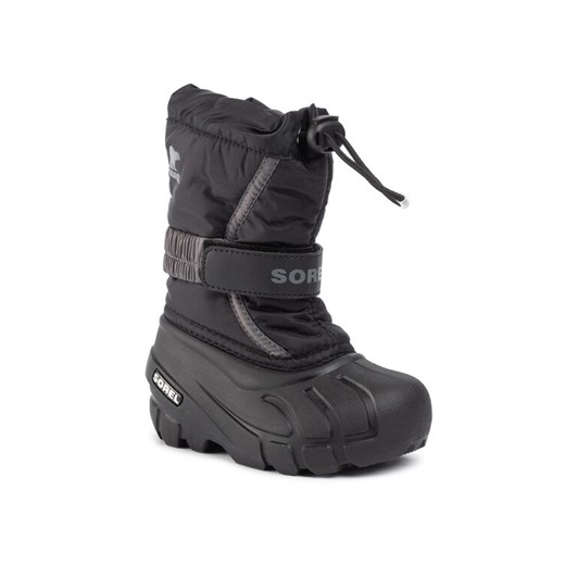 Sorel Śniegowce Childrens Flurry NC1695 Czarny ze sklepu MODIVO w kategorii Buty zimowe dziecięce - zdjęcie 182665716