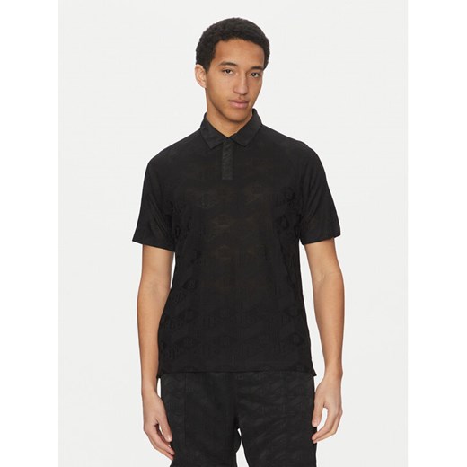 HUGO Polo Dompoli 50535150 Czarny Relaxed Fit ze sklepu MODIVO w kategorii T-shirty męskie - zdjęcie 182665718
