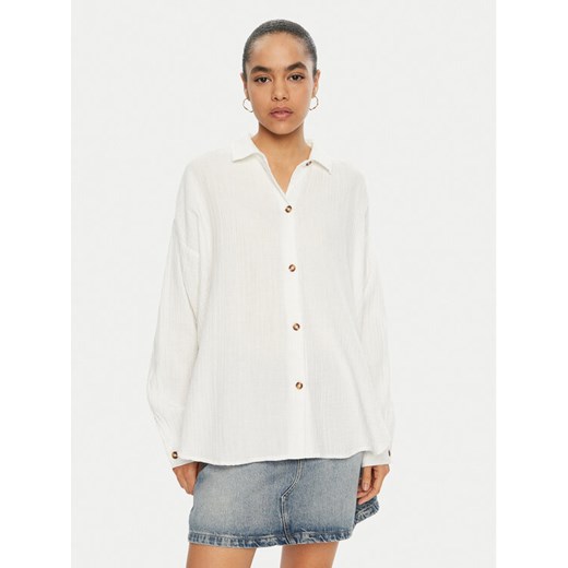 Roxy Koszula Morning Time ERJWT03613 Biały Regular Fit ze sklepu MODIVO w kategorii Koszule damskie - zdjęcie 182665749