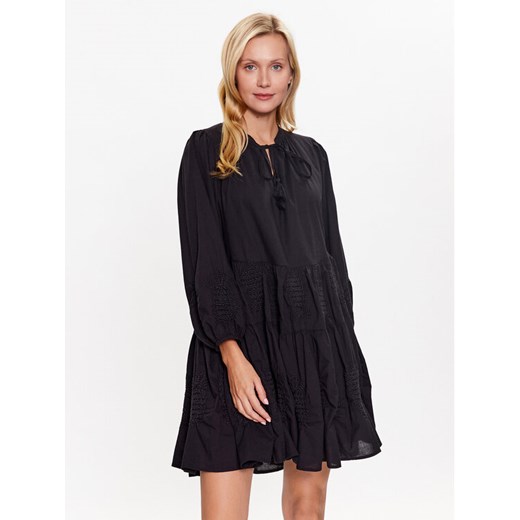 Seafolly Sukienka codzienna Corsica 54897-DR Czarny Regular Fit ze sklepu MODIVO w kategorii Sukienki - zdjęcie 182665826