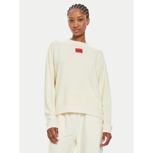 Hugo Sweter Snoozie 50523414 Écru Regular Fit ze sklepu MODIVO w kategorii Swetry damskie - zdjęcie 182665876