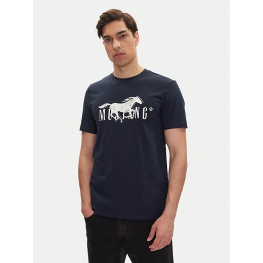 Mustang T-Shirt Austin 1016279 Granatowy Regular Fit ze sklepu MODIVO w kategorii T-shirty męskie - zdjęcie 182665877