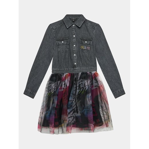 Guess Sukienka codzienna J3BK18 D4VS0 Kolorowy Regular Fit ze sklepu MODIVO w kategorii Sukienki dziewczęce - zdjęcie 182665878