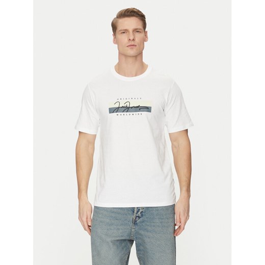 Jack&Jones T-Shirt Frederiksberg 12278266 Biały Regular Fit ze sklepu MODIVO w kategorii T-shirty męskie - zdjęcie 182665937