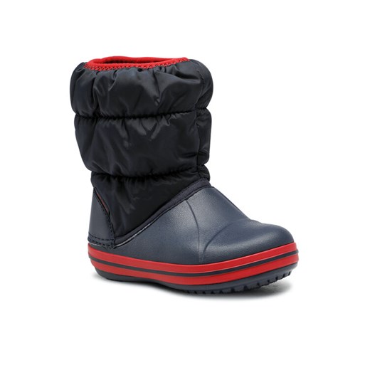 Crocs Śniegowce Winter Puff Boot 14613-485 Granatowy ze sklepu MODIVO w kategorii Buty zimowe dziecięce - zdjęcie 182665956
