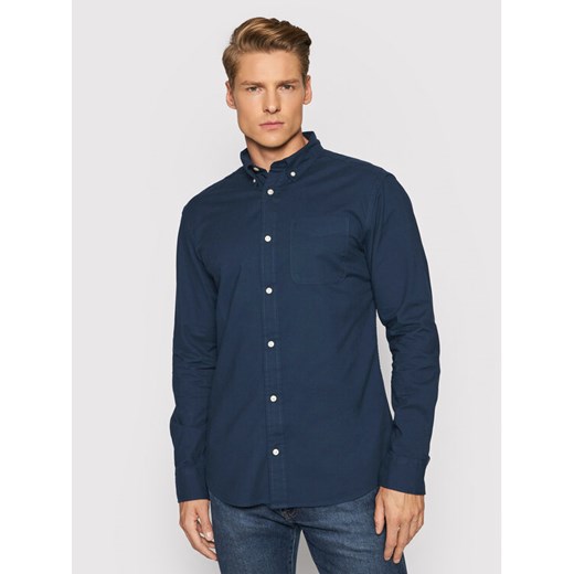 Jack&Jones PREMIUM Koszula Brook Oxford 12192150 Granatowy Slim Fit ze sklepu MODIVO w kategorii Koszule męskie - zdjęcie 182665958
