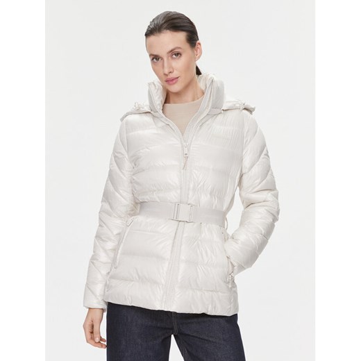 Calvin Klein Kurtka zimowa Ess K20K206090 Écru Slim Fit ze sklepu MODIVO w kategorii Kurtki damskie - zdjęcie 182666055