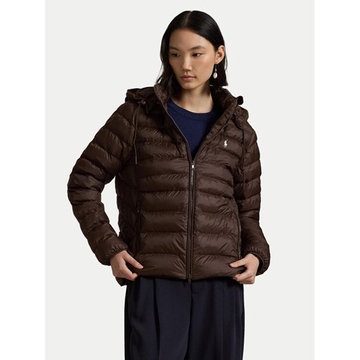 Polo Ralph Lauren Kurtka zimowa 211958932 Brązowy Regular Fit ze sklepu MODIVO w kategorii Kurtki damskie - zdjęcie 182666058