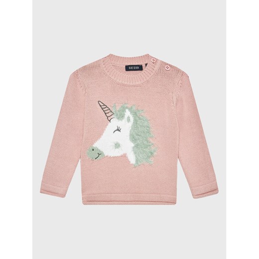 Blue Seven Sweter 960028 Różowy Regular Fit ze sklepu MODIVO w kategorii Bluzy i swetry - zdjęcie 182666097