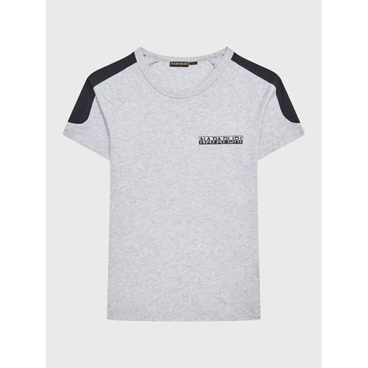 Napapijri T-Shirt S-Pinta NP0A4H2Y D Szary Regular Fit ze sklepu MODIVO w kategorii T-shirty chłopięce - zdjęcie 182666135
