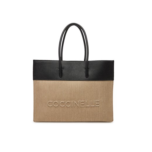 Coccinelle Torebka E1 S91 18 02 01 Beżowy ze sklepu MODIVO w kategorii Torby Shopper bag - zdjęcie 182666138