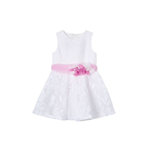 Mayoral Sukienka elegancka 3918 Biały Regular Fit ze sklepu MODIVO w kategorii Sukienki dziewczęce - zdjęcie 182666326