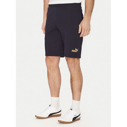 Puma Szorty sportowe Ess 684715 Granatowy Regular Fit ze sklepu MODIVO w kategorii Spodenki męskie - zdjęcie 182666357