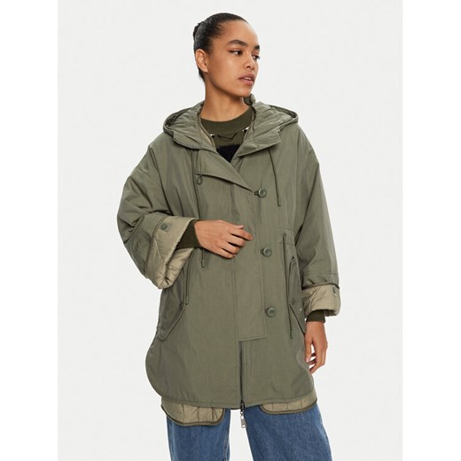 Weekend Max Mara Płaszcz przejściowy Fumetto 2425026051 Khaki Loose Fit ze sklepu MODIVO w kategorii Płaszcze damskie - zdjęcie 182666418